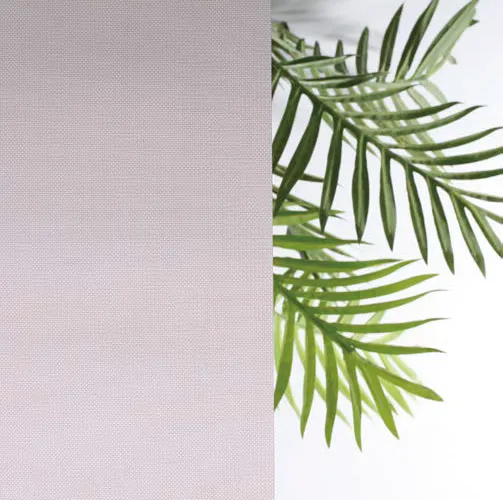 Semi-blackout roller fabric, light diffused and the view obscured