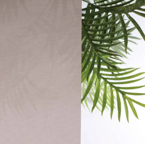 Transparent roller fabric, the view through it still visible